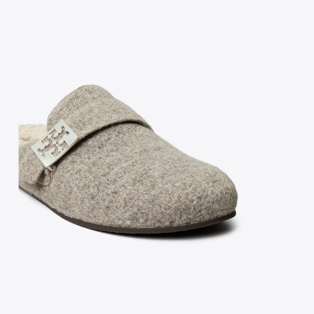 Tory Burch Mellow Mule FOG GRAY / TAUPE