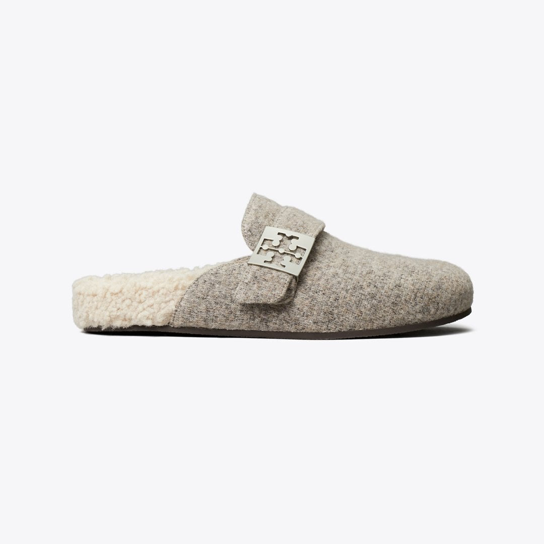 Tory Burch Mellow Mule FOG GRAY / TAUPE