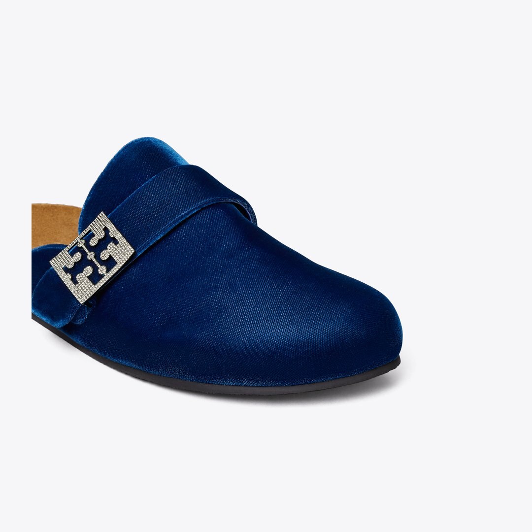 Tory Burch Mellow Pav Mule OCEAN / SILVER