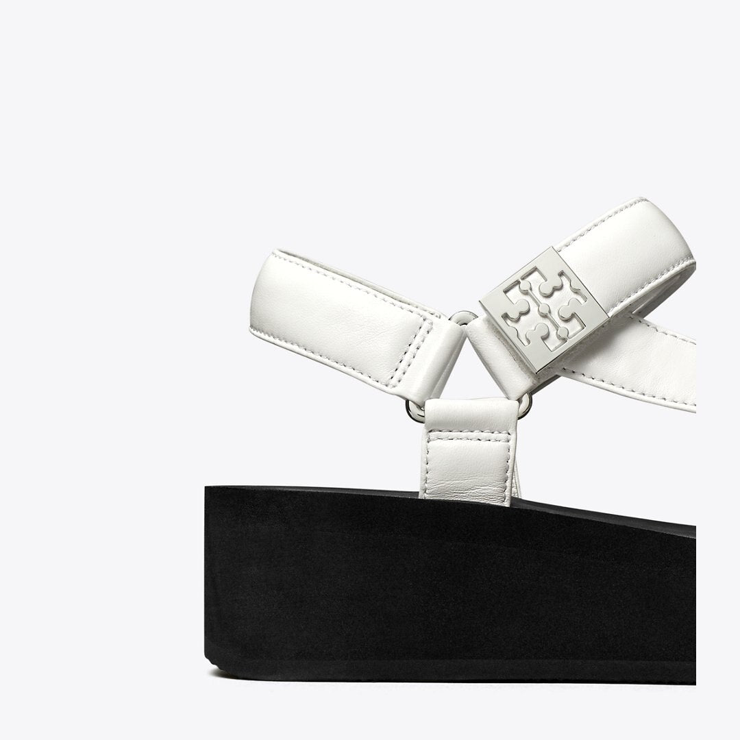 Tory Burch Mellow Platform Sandal OPTIC WHITE / SILVER / PERFECT BLACK