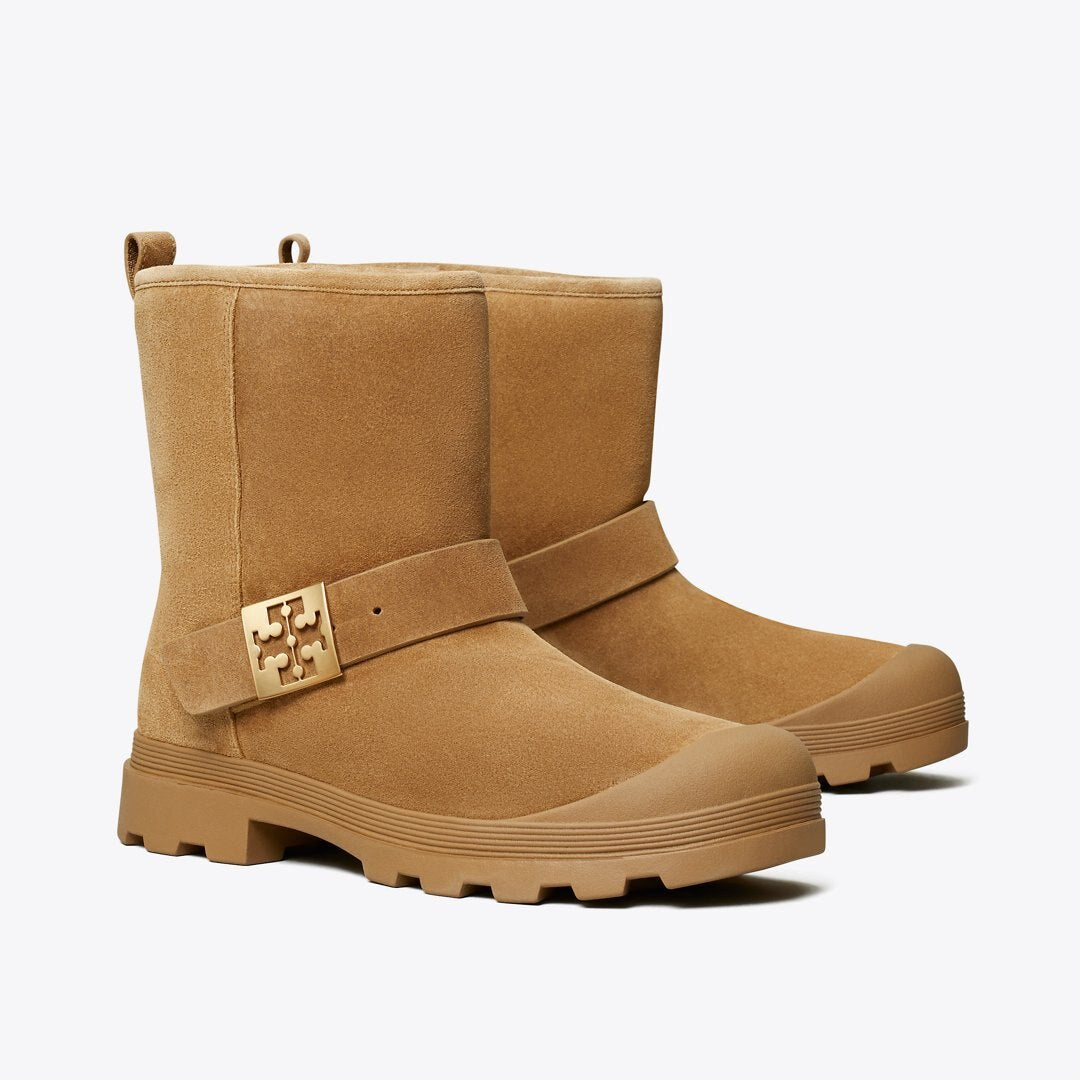 Tory Burch Mellow Shearling Boot CHESTNUT / GOLD
