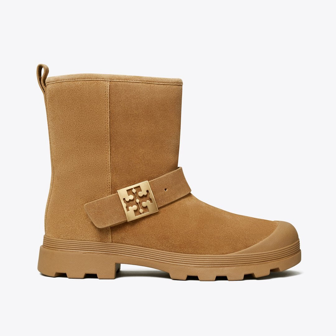 Tory Burch Mellow Shearling Boot CHESTNUT / GOLD