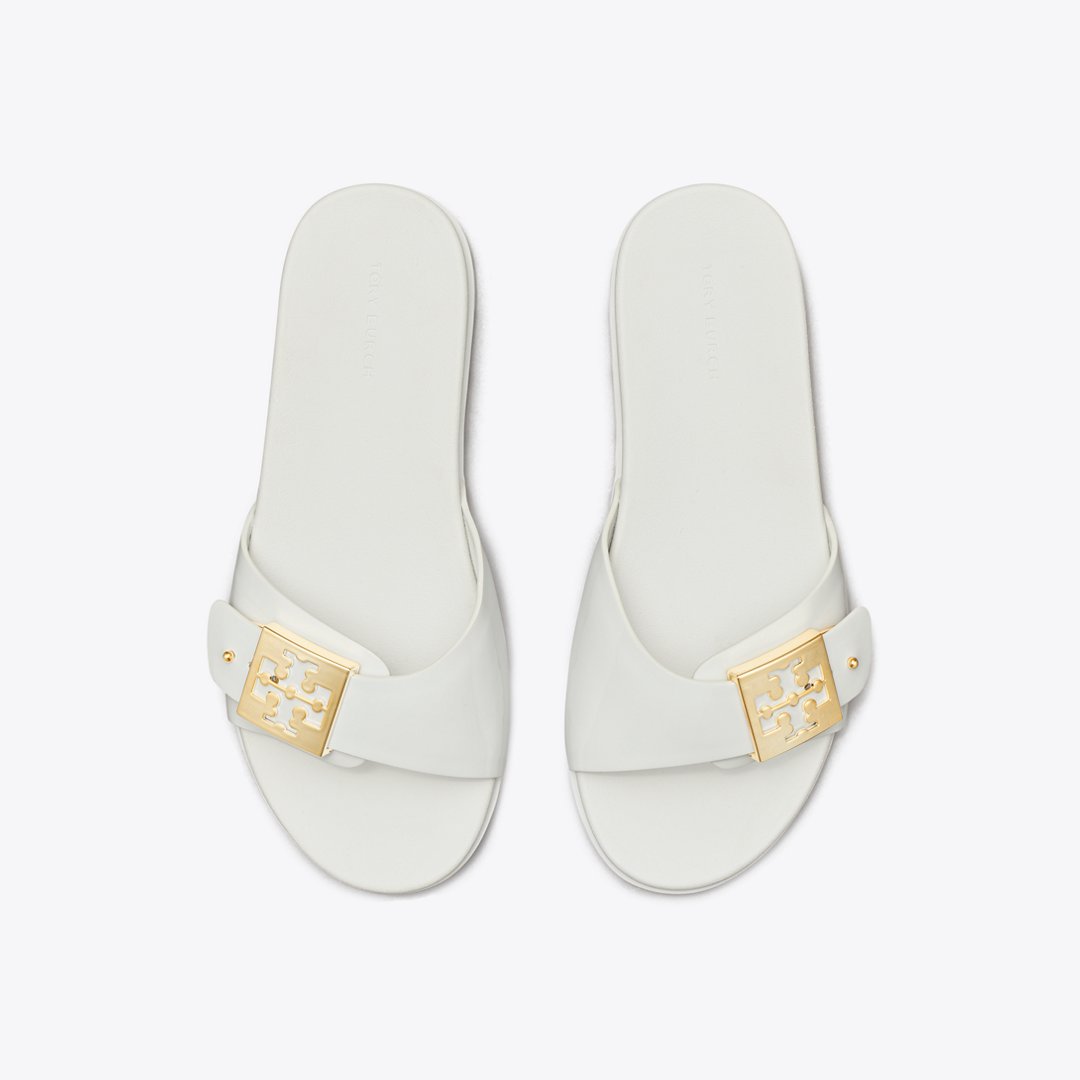Tory Burch Mellow Slide WHITE / GOLD