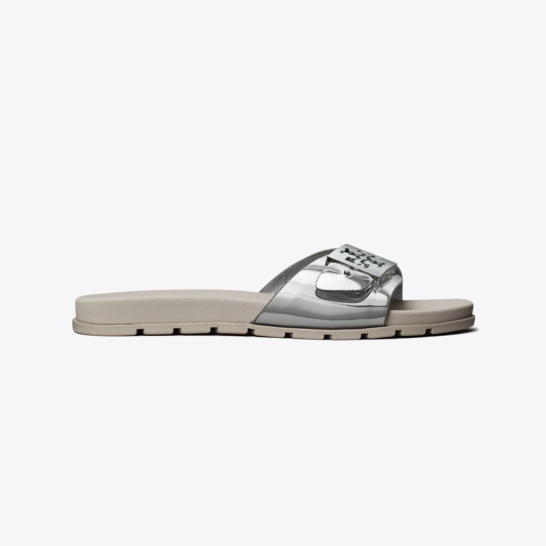 Tory Burch Mellow Slide SILVER / SILVER / ALUMINUM