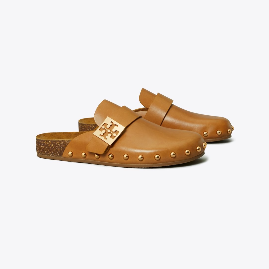 Tory Burch Mellow Studded Mule CARAMEL CORN