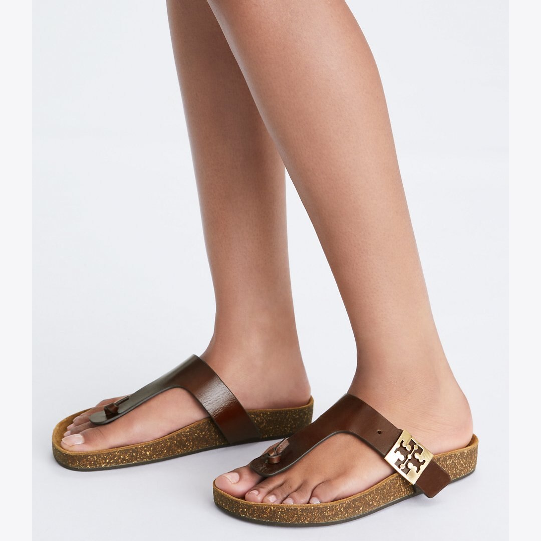 Tory Burch Mellow T-Strap Sandal NEGRONI / COCONUT