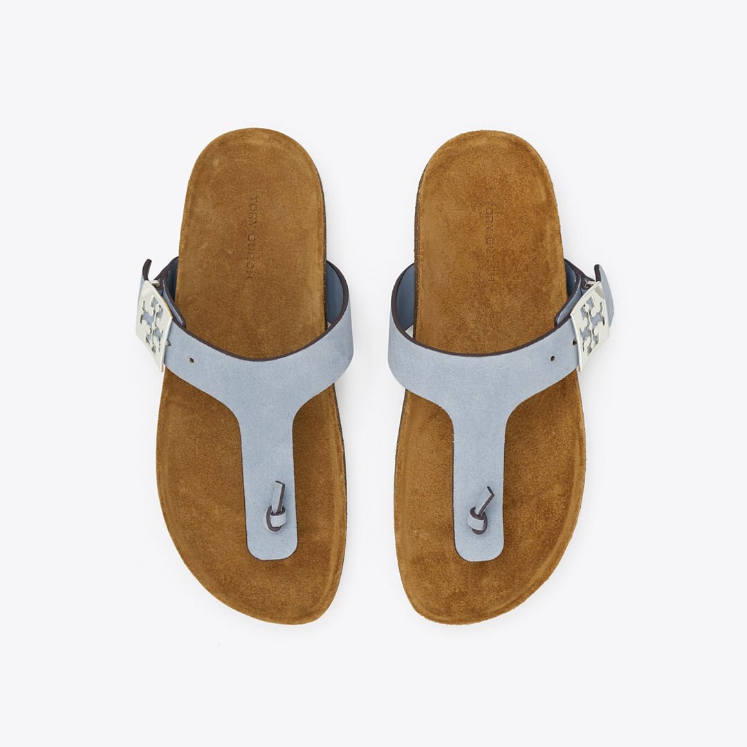 Tory Burch Mellow T-Strap Sandal ARIA BLUE / AVOLA
