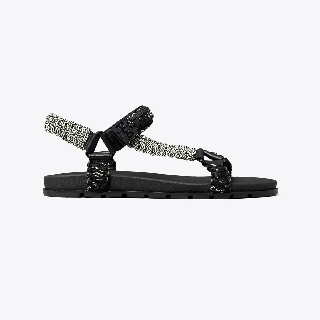 Tory Burch Mellow Trail Rope Sandal PERFECT BLACK MULTI / PERFECT BLACK