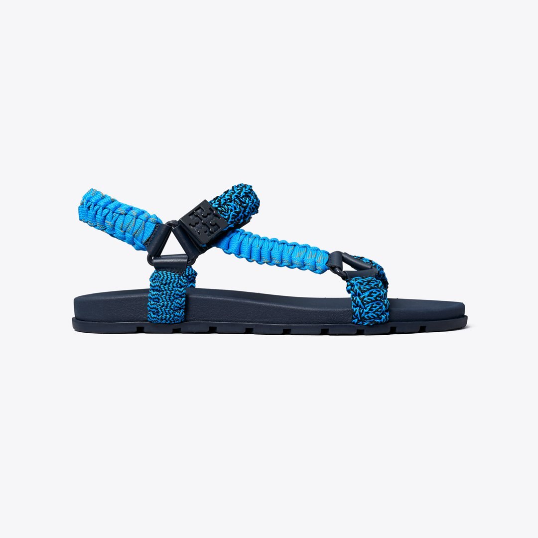 Tory Burch Mellow Trail Rope Sandal BLUE MULTI / NEW NAVY