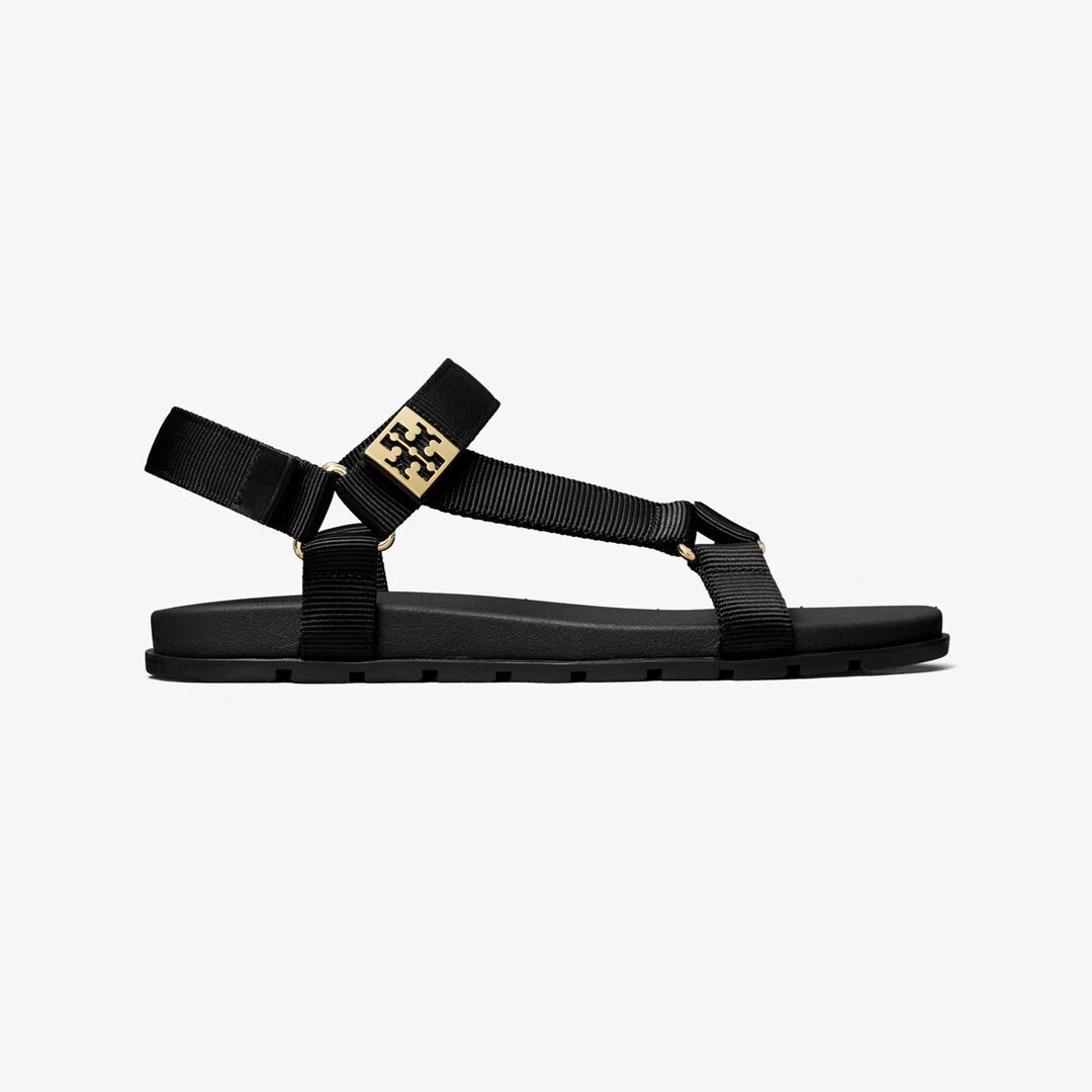 Tory Burch Mellow Trail Sandal PERFECT BLACK / GOLD