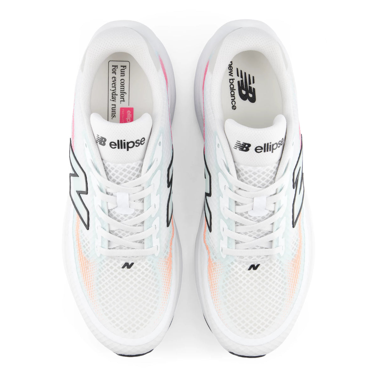 New Balance Ellipse Breathe White with Black and Glint Blue