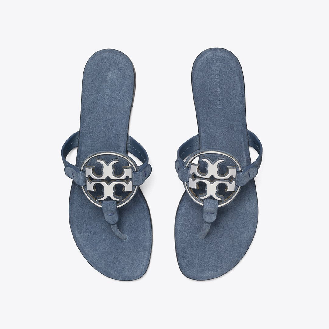 Tory Burch Metal Miller DEEP WAVE / SILVER