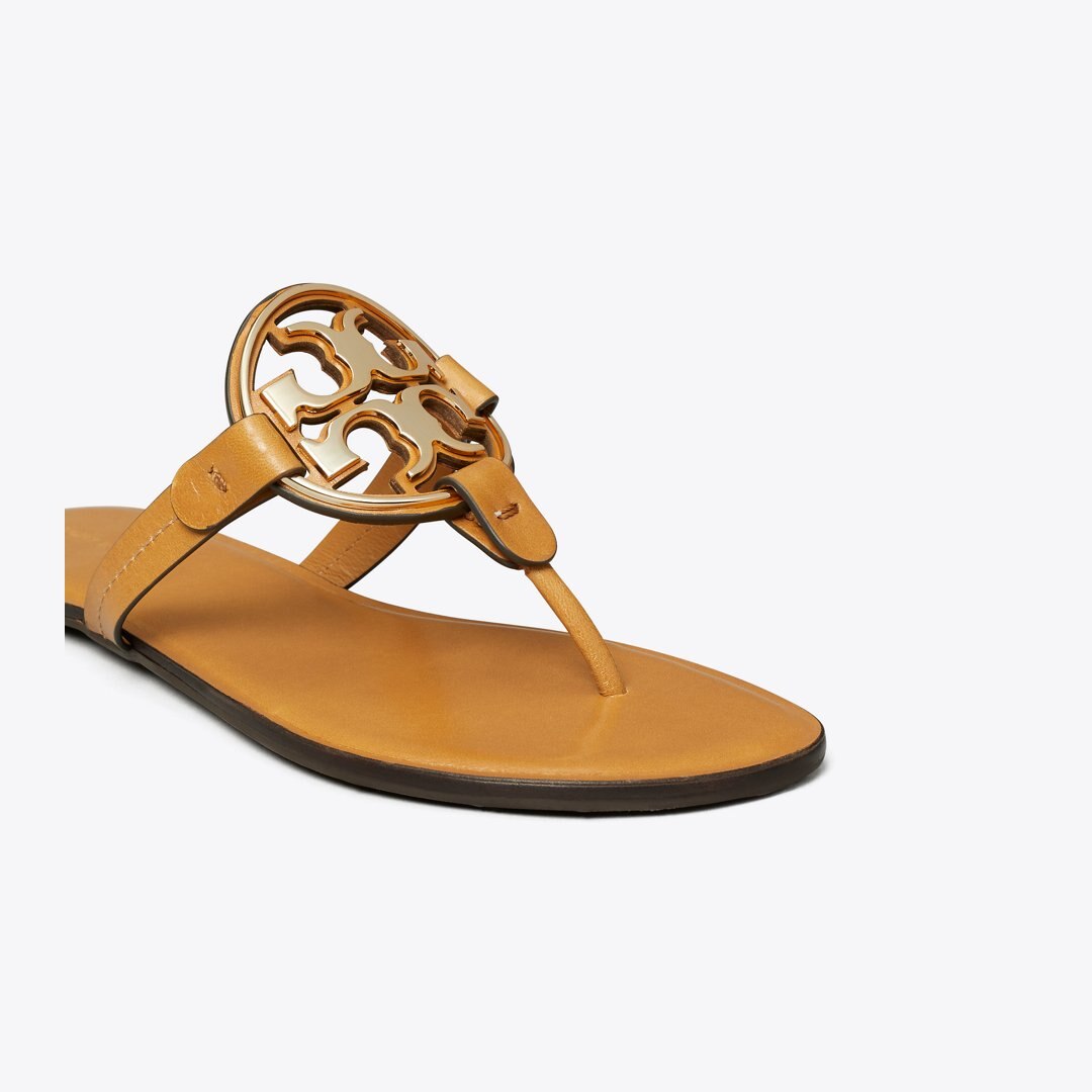 Tory Burch Metal Miller Sandal WALNUT / GOLD