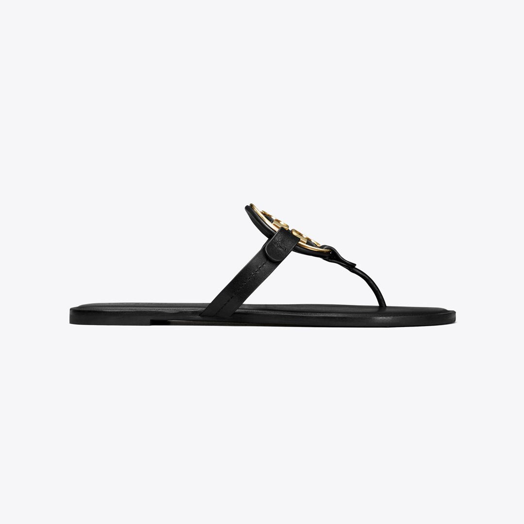 Tory Burch Metal Miller Sandal PERFECT BLACK / GOLD