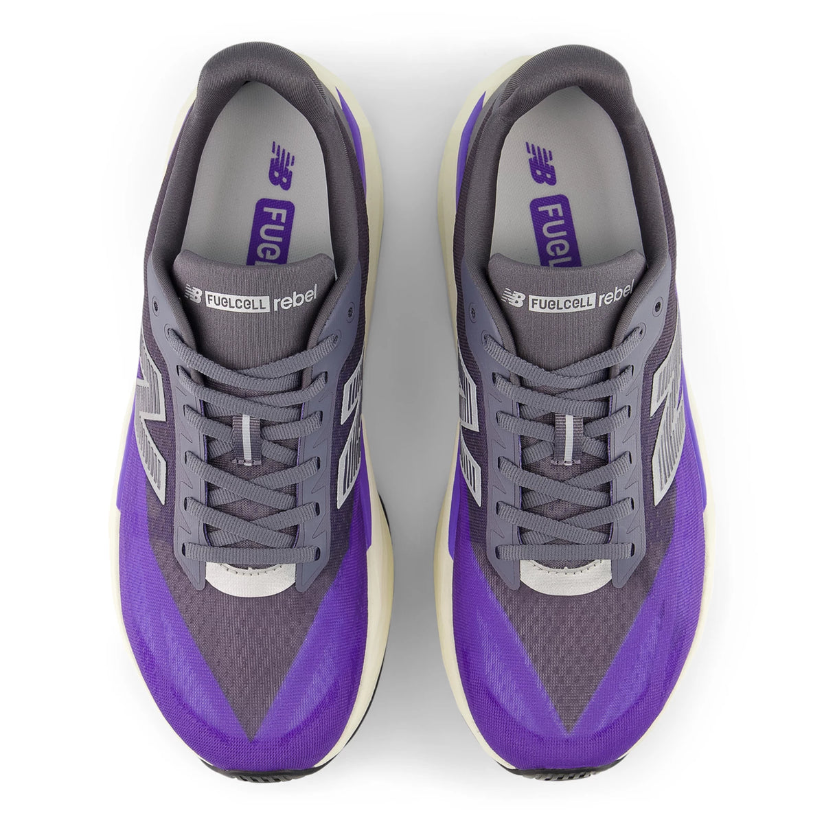 New Balance Fuelcell Rebel V5 Electric Indigo with Truffle Salt and Silver Metallic