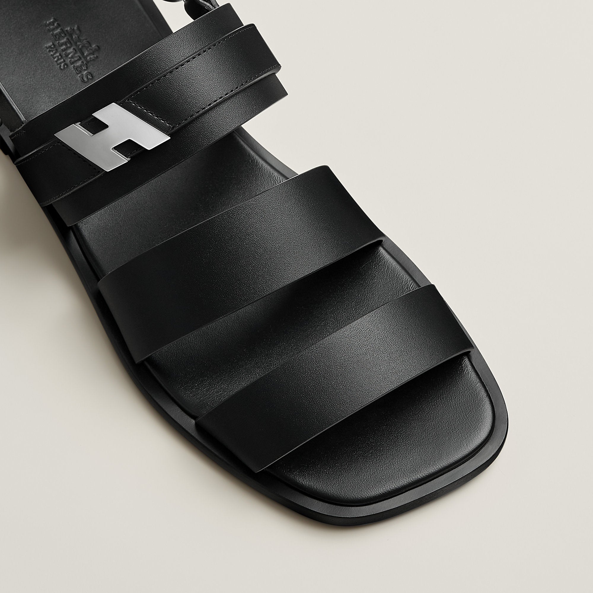 Hermes Miky Sandal Noir