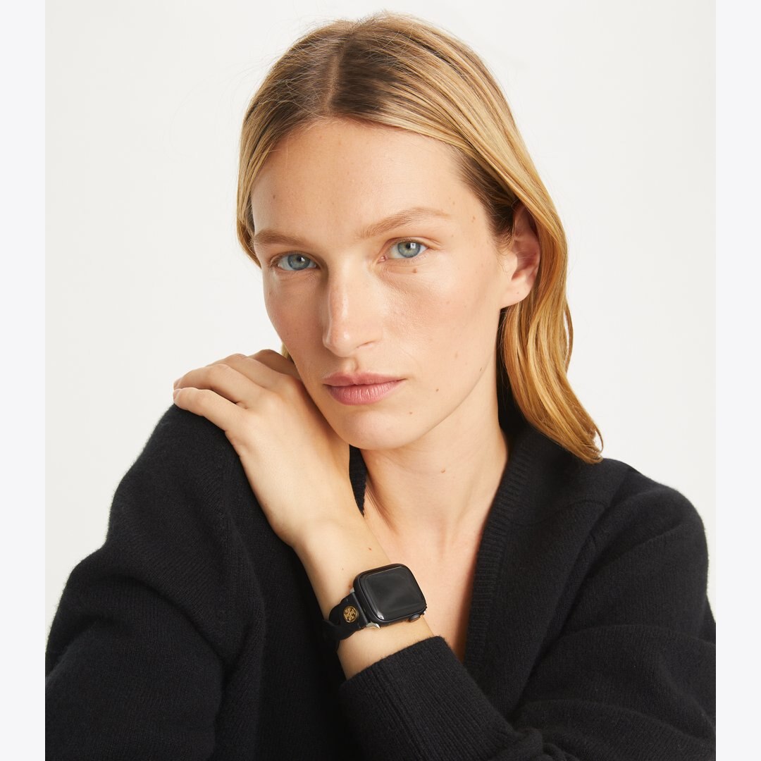 Tory Burch Miller Braided Band for Apple Watch BLACK