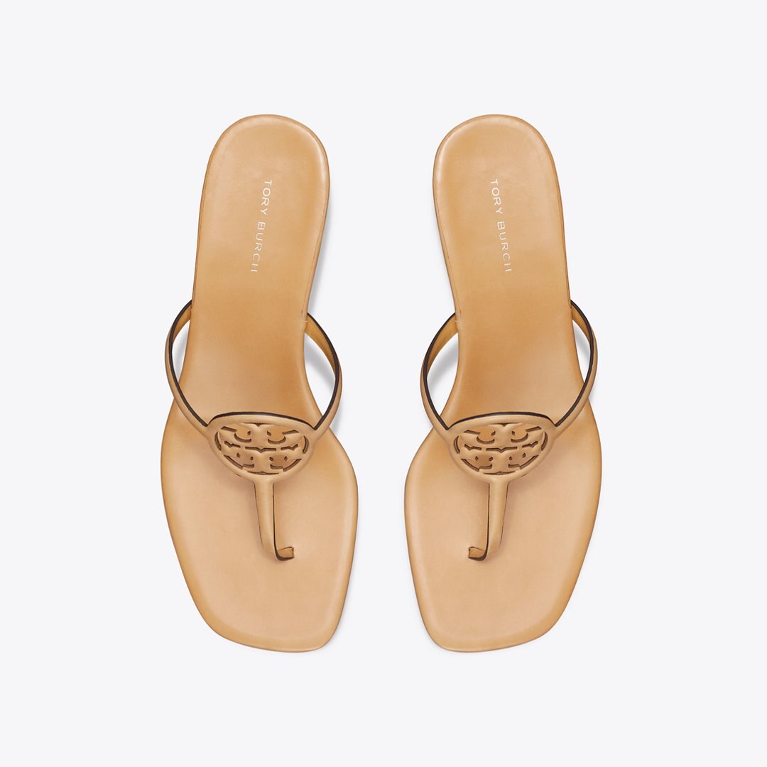 Tory Burch Miller Capri Kitten Heel HONEYCOMB TAN / HONEYCOMB TAN