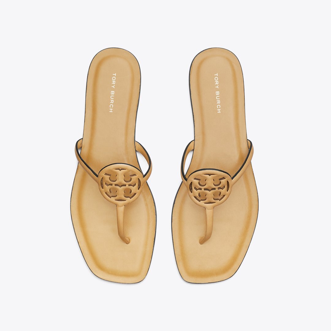 Tory Burch Miller Capri Sandal HONEYCOMB TAN