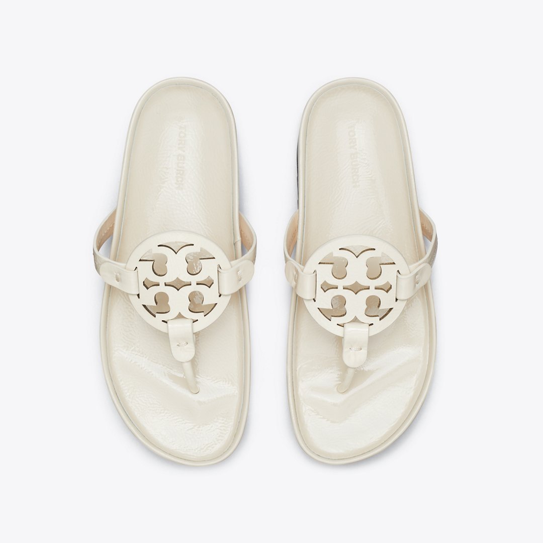 Tory Burch Miller Cloud Lug Sandal NEW CREAM / PERFECT BLACK