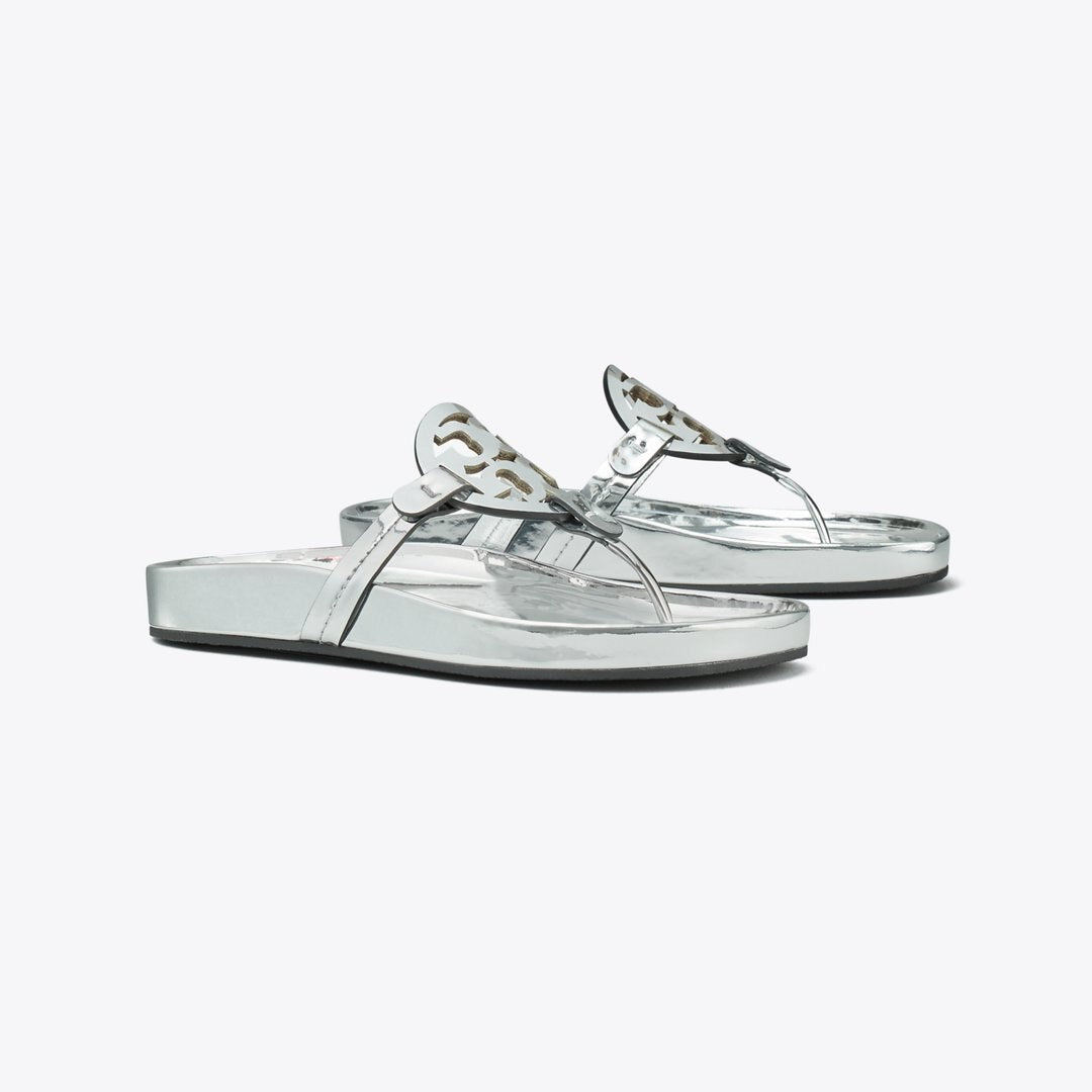 Tory Burch Miller Cloud Sandal ARGENTO