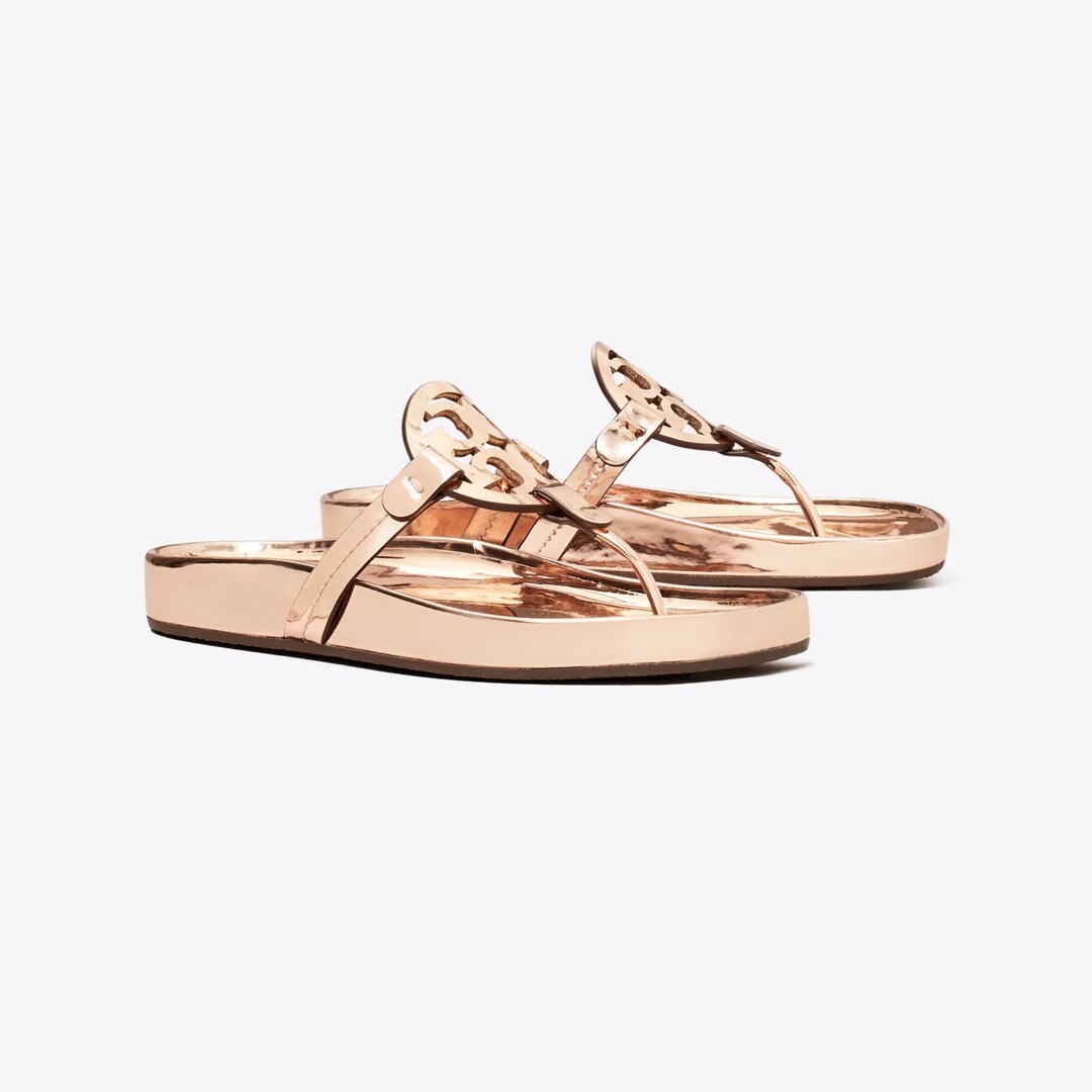 Tory Burch Miller Cloud Sandal ROSE GOLD