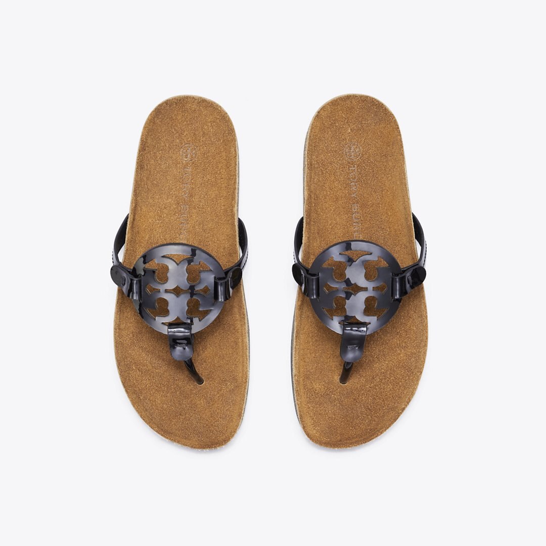 Tory Burch Miller Cloud Sandal PERFECT BLACK / Natural