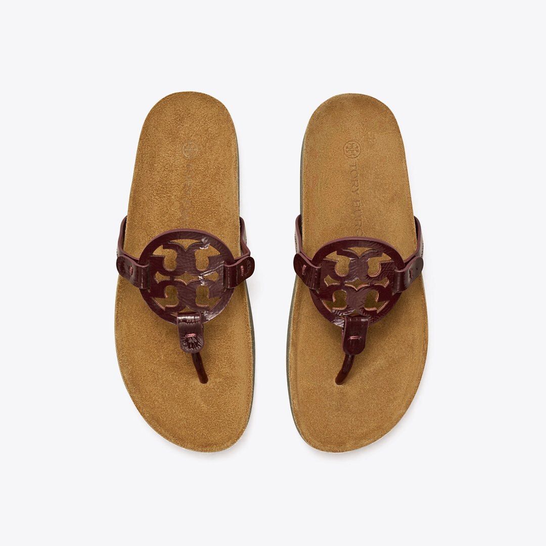 Tory Burch Miller Cloud Sandal PLUM / Natural