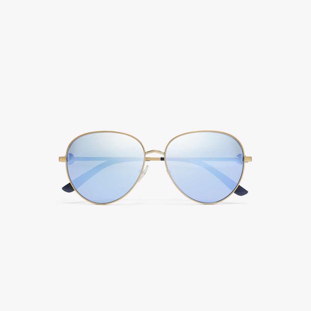 Tory Burch Miller Color Pilot GOLD/BLUE