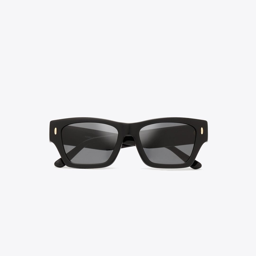 Tory Burch Miller Geometric Sunglasses BLACK