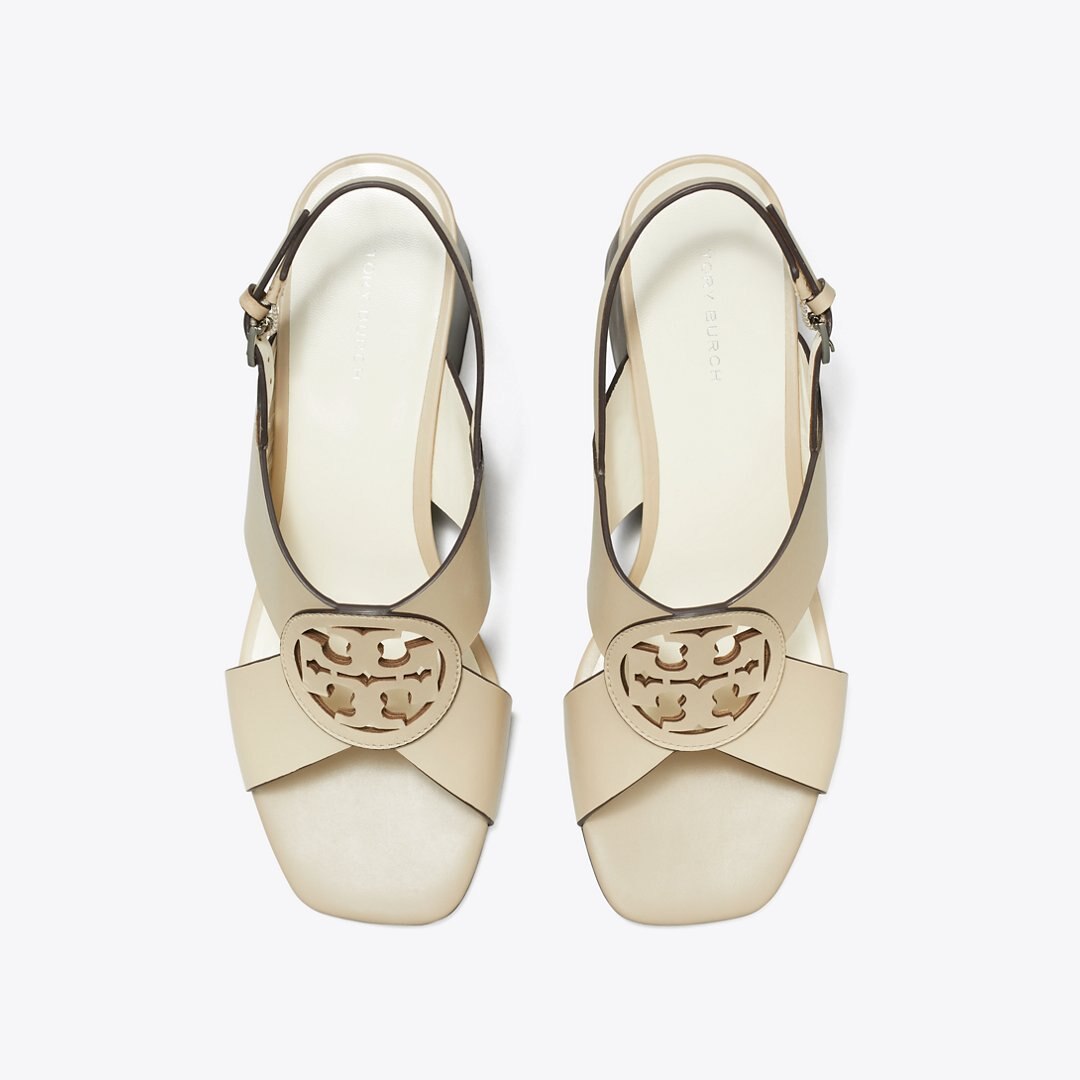 Tory Burch Miller Heeled Sandal STONE GRAY