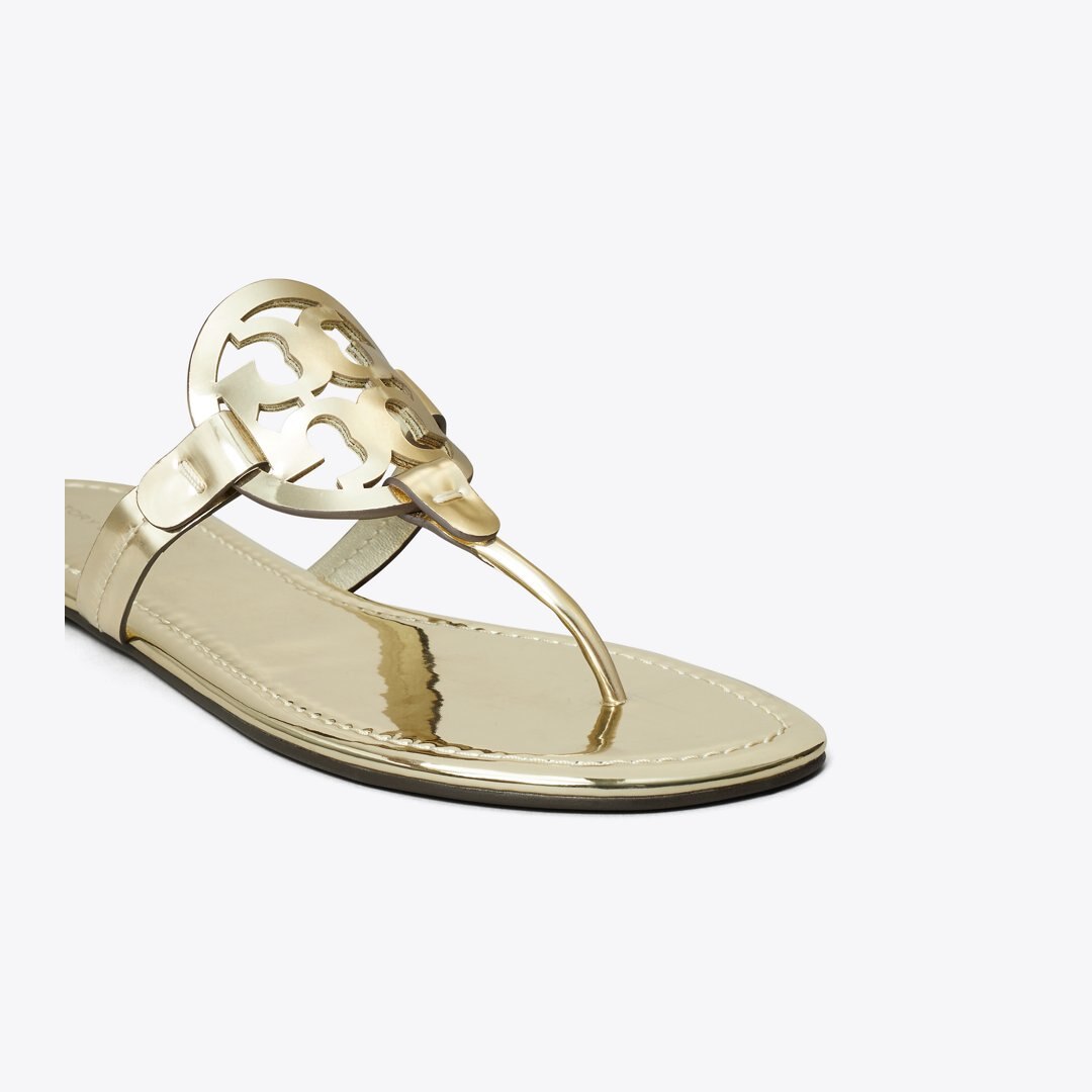 Tory Burch Miller Metallic Sandal GOLD