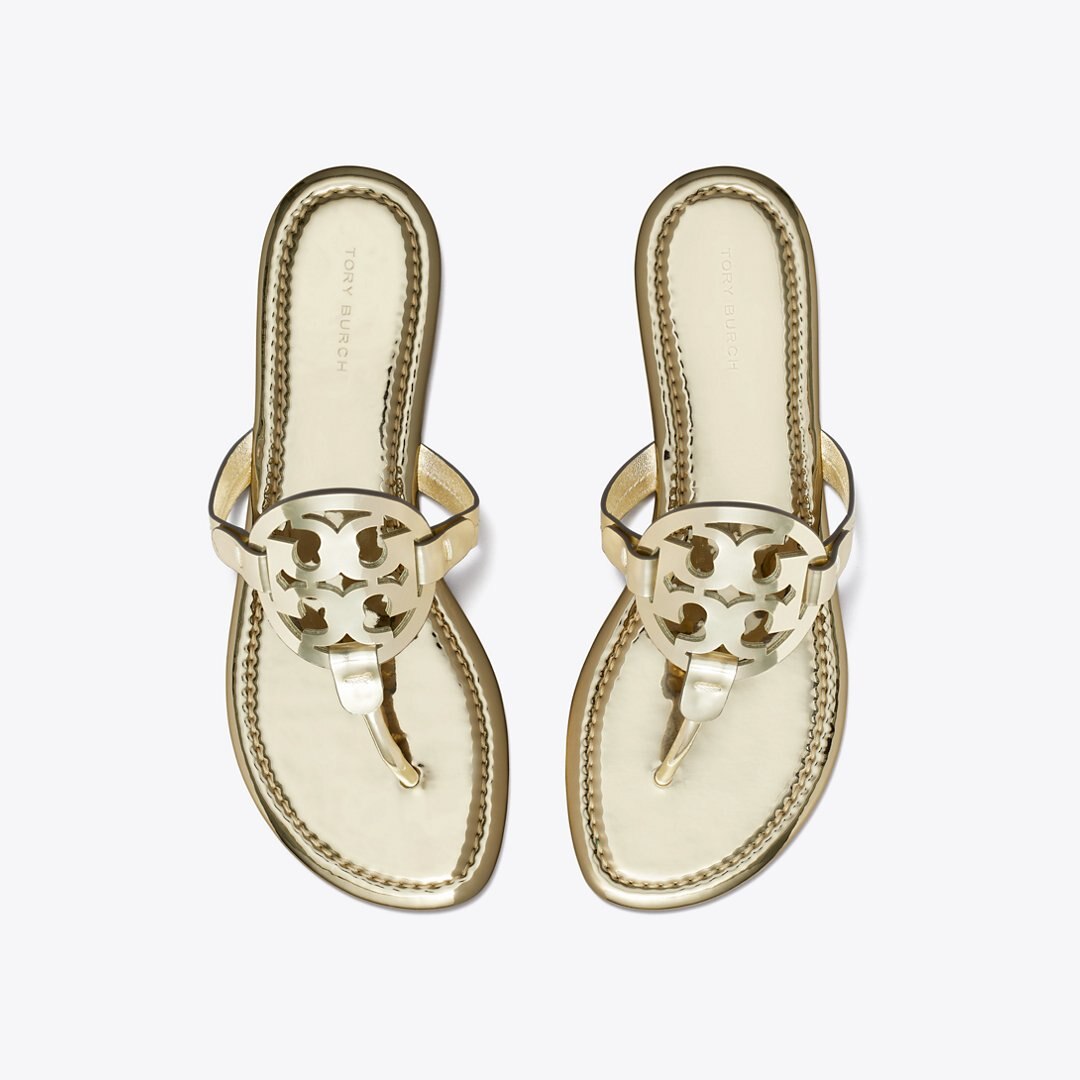 Tory Burch Miller Metallic Sandal GOLD