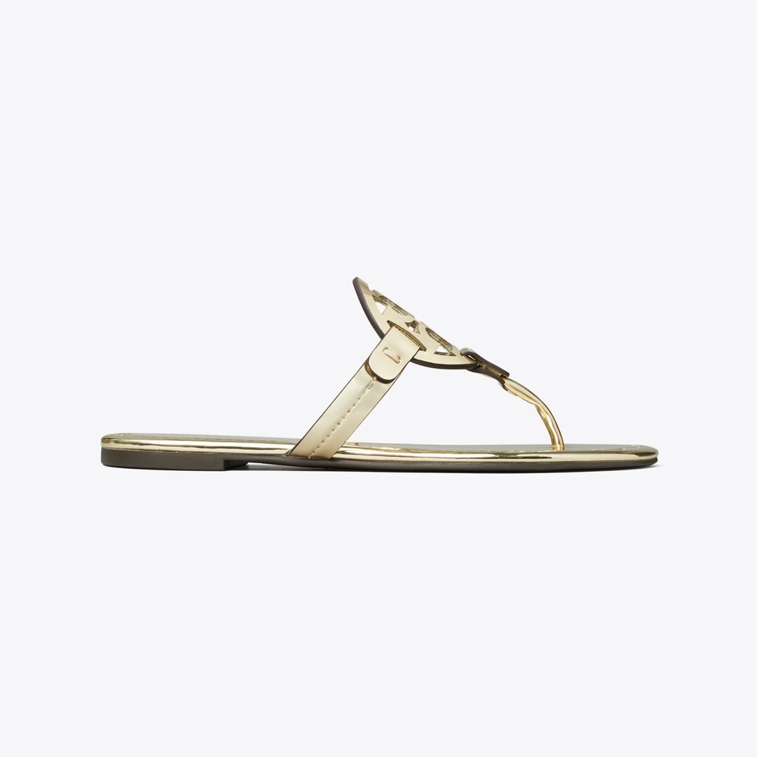 Tory Burch Miller Metallic Sandal GOLD
