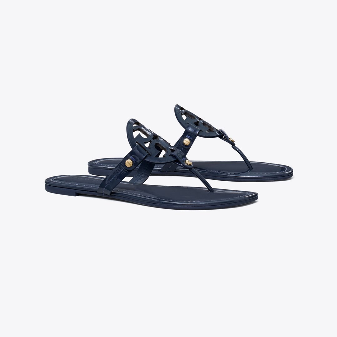Tory Burch Miller Patent Sandal Perfect Navy