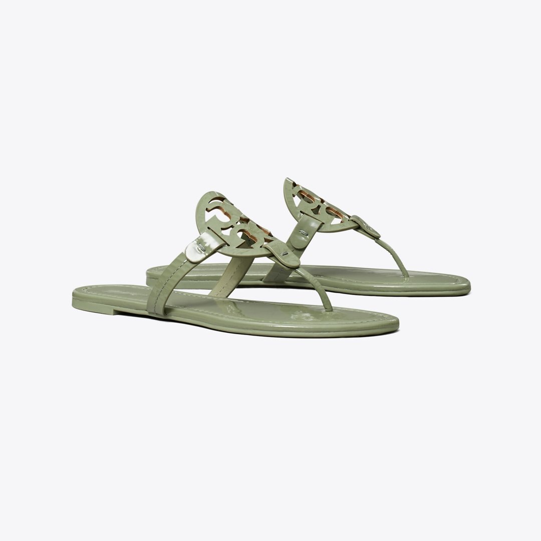 Tory Burch Miller Patent Sandal LIGHT JADE