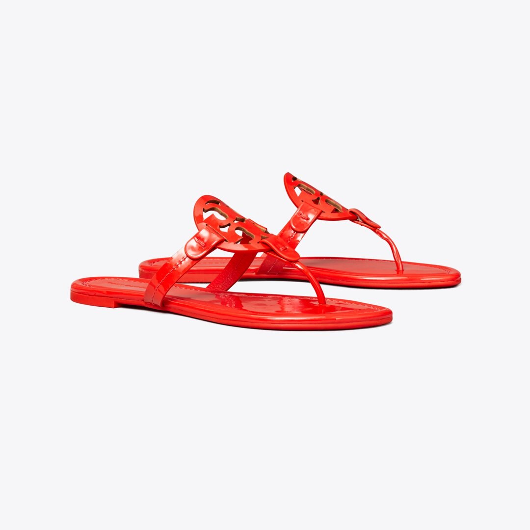 Tory Burch Miller Patent Sandal BLAZING RED