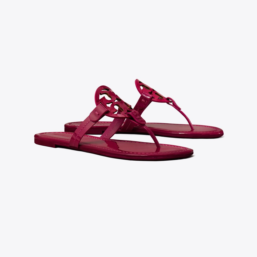 Tory Burch Miller Patent Sandal FUCHSIA SPARK