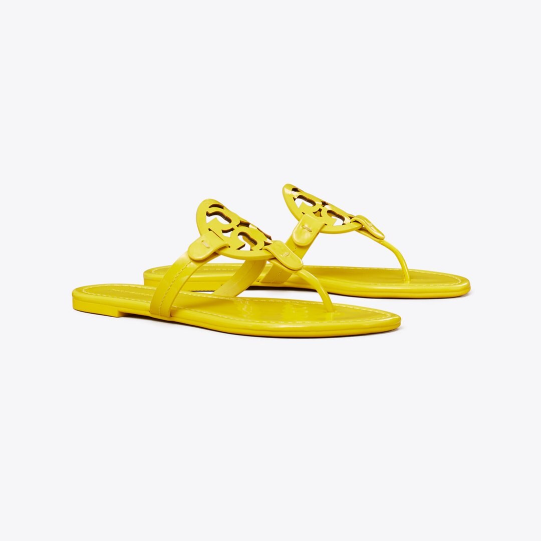 Tory Burch Miller Patent Sandal LEMON RIND