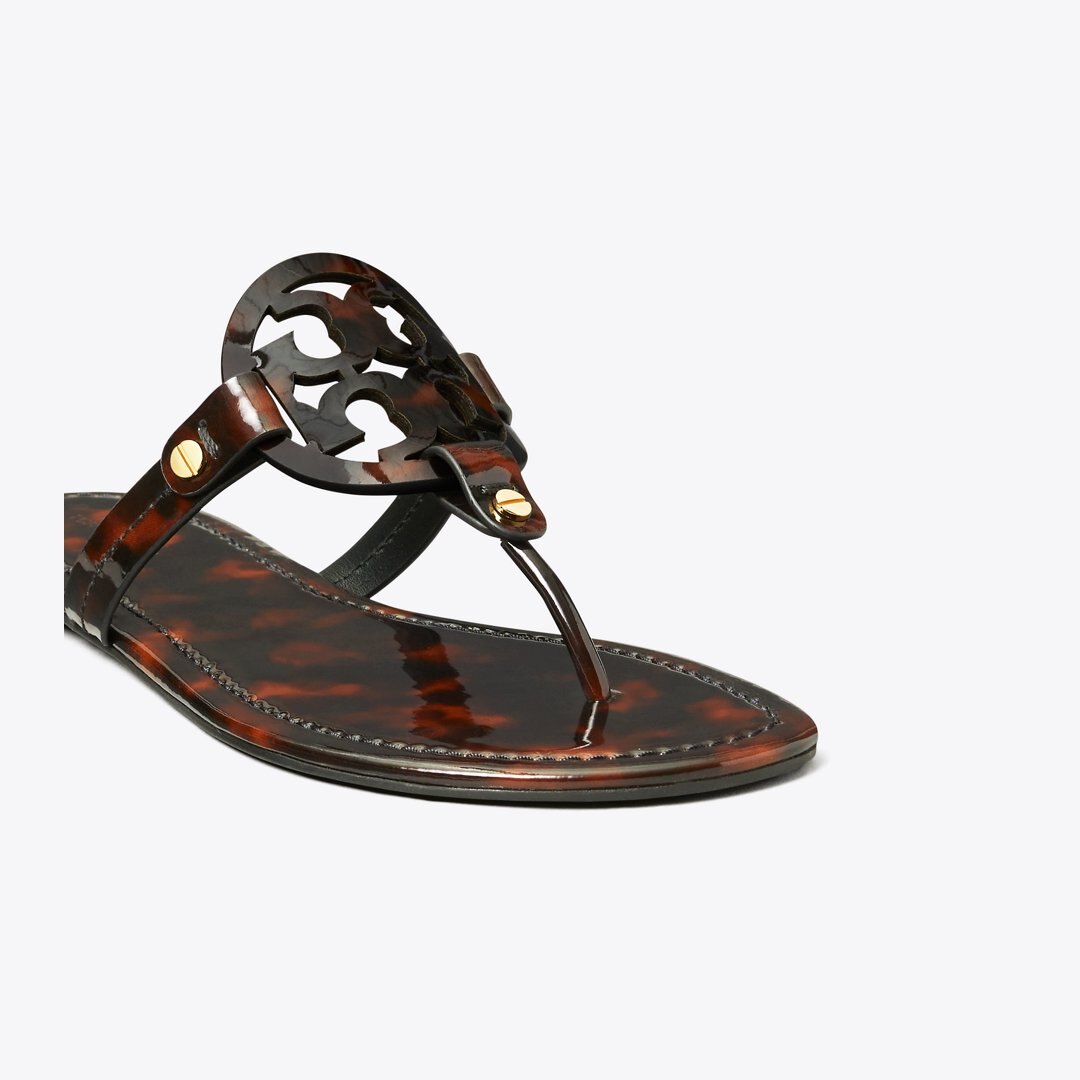 Tory Burch Miller Patent Sandal TORTOISE PATENT