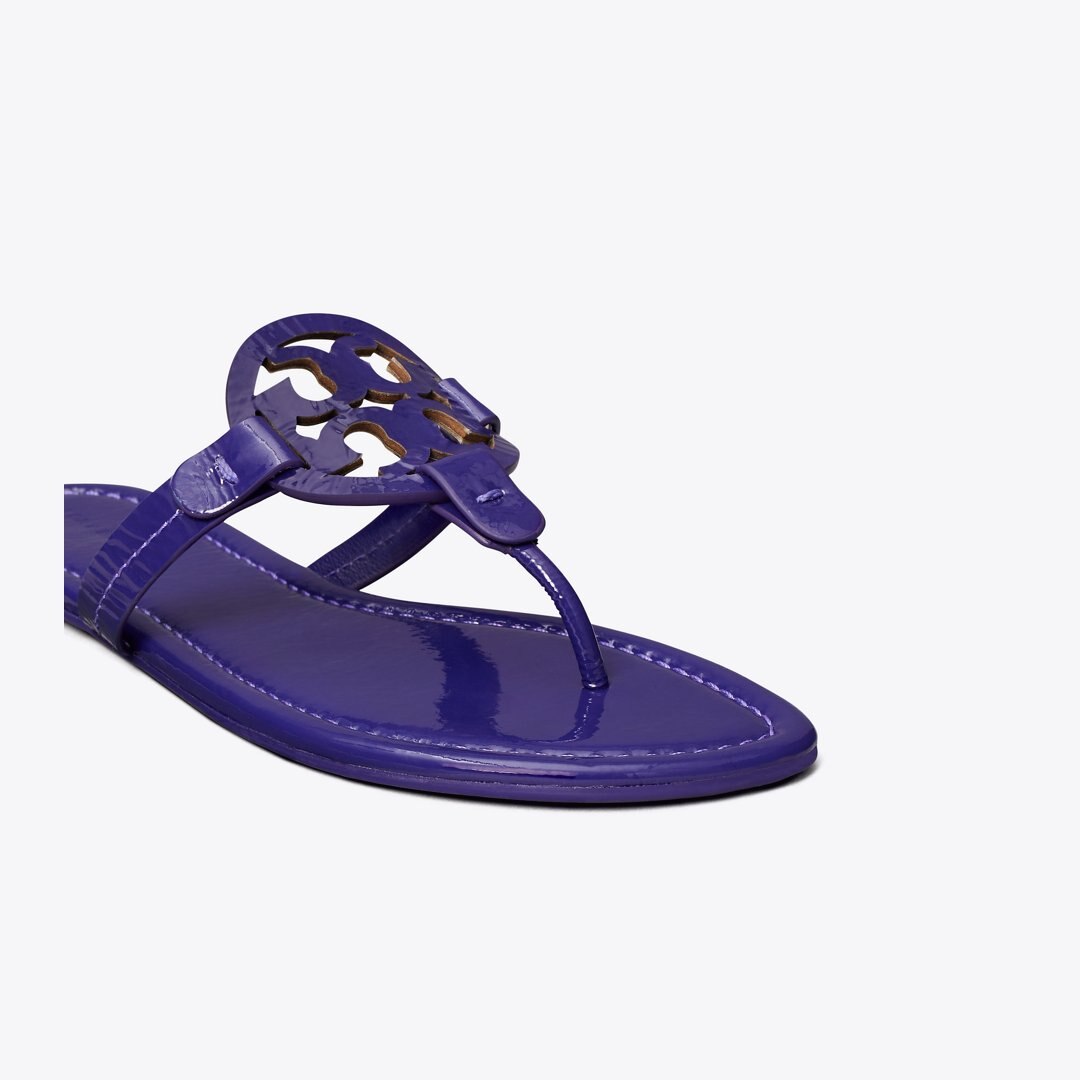 Tory Burch Miller Patent Sandal DEEP PURPLE