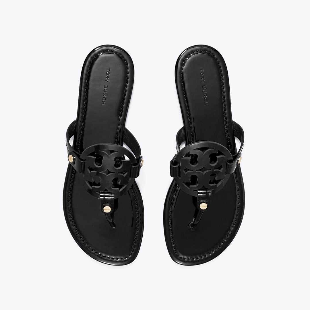 Tory Burch Miller Patent Sandal Perfect Black