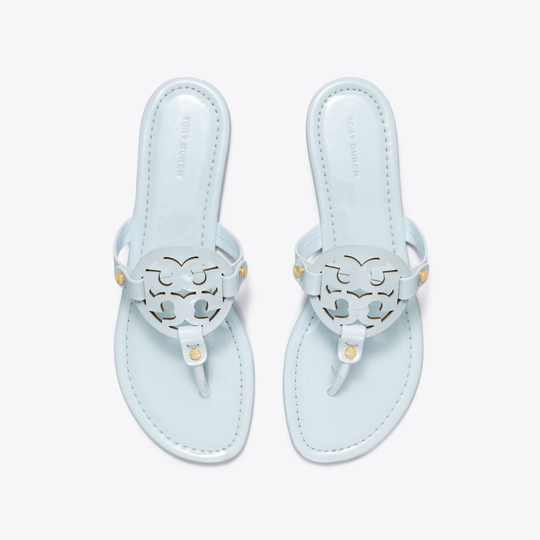 Tory Burch Miller Patent Sandal Ice Blue