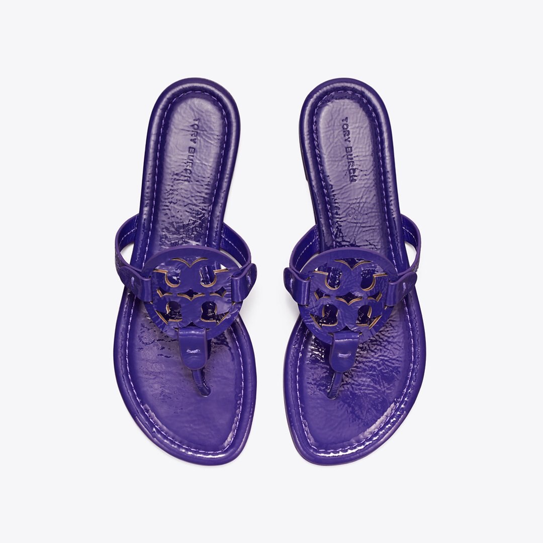 Tory Burch Miller Patent Sandal DEEP PURPLE