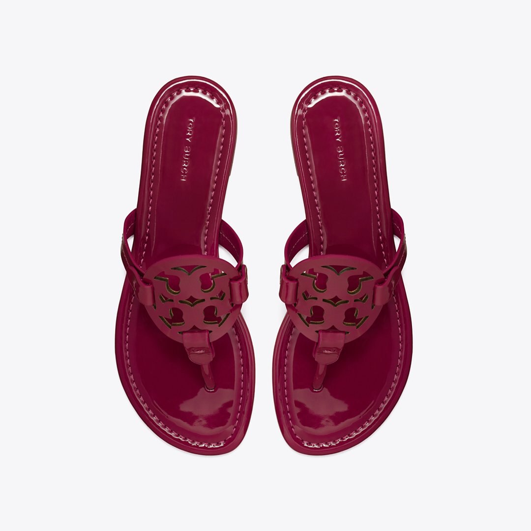 Tory Burch Miller Patent Sandal FUCHSIA SPARK