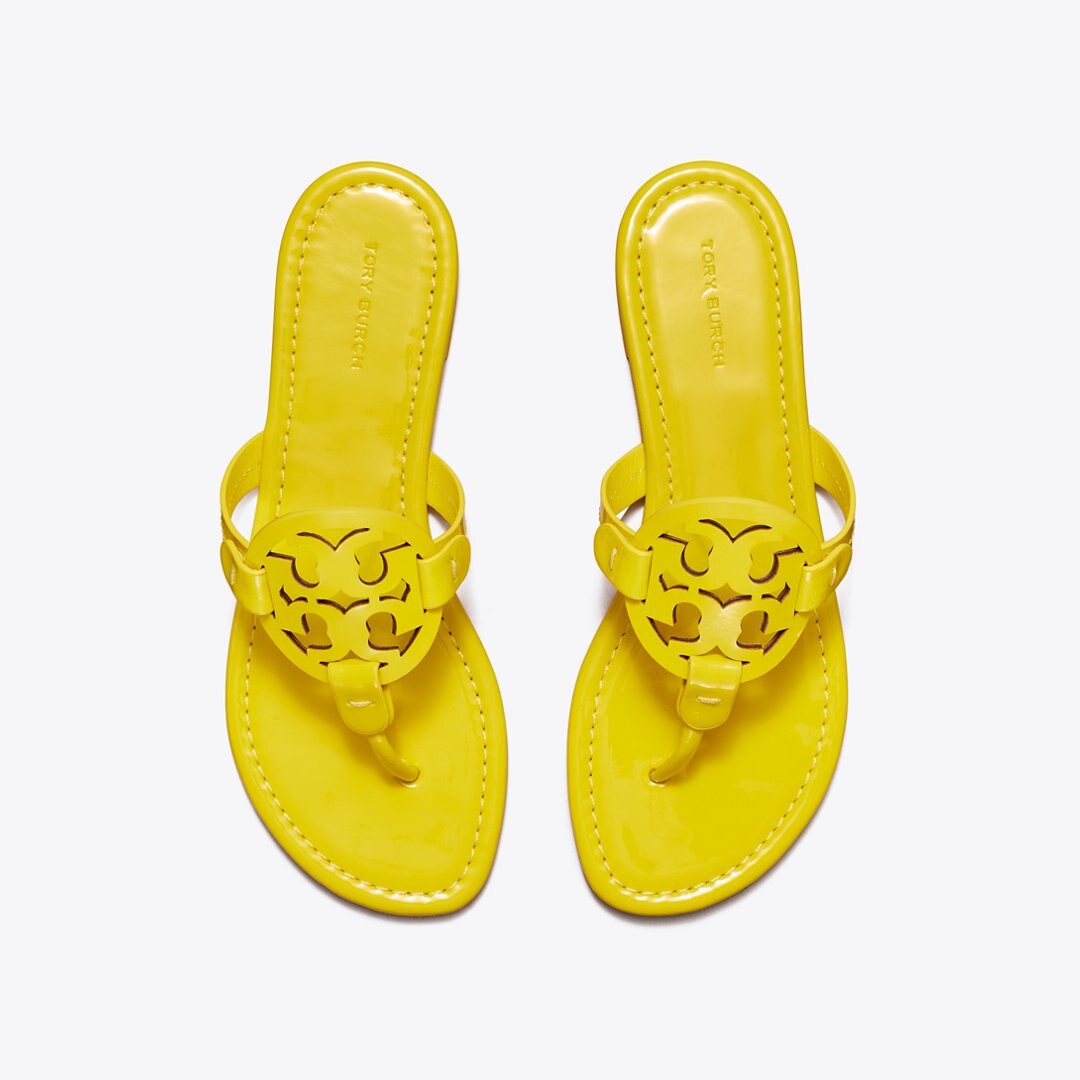 Tory Burch Miller Patent Sandal LEMON RIND