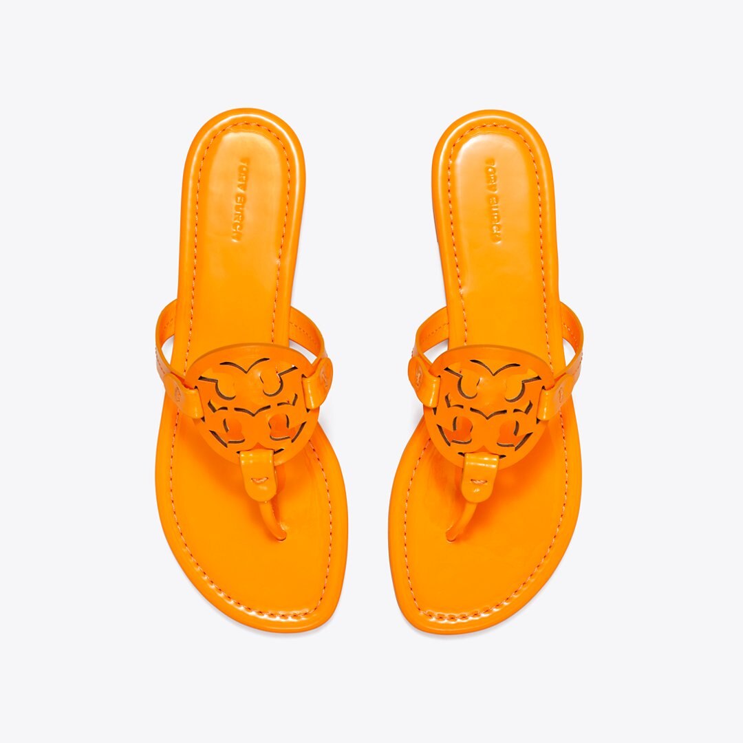 Tory Burch Miller Patent Sandal ORANGE CITRUS