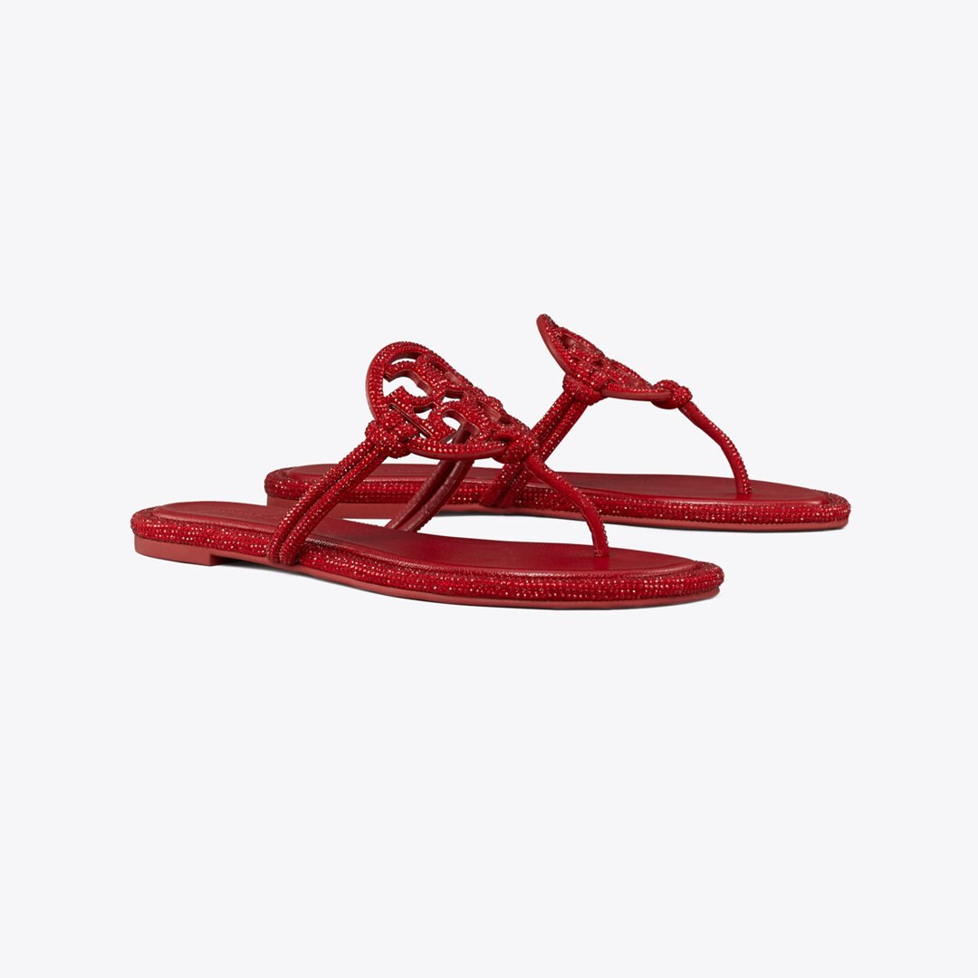 Tory Burch Miller Pav Knotted Sandal RUBY