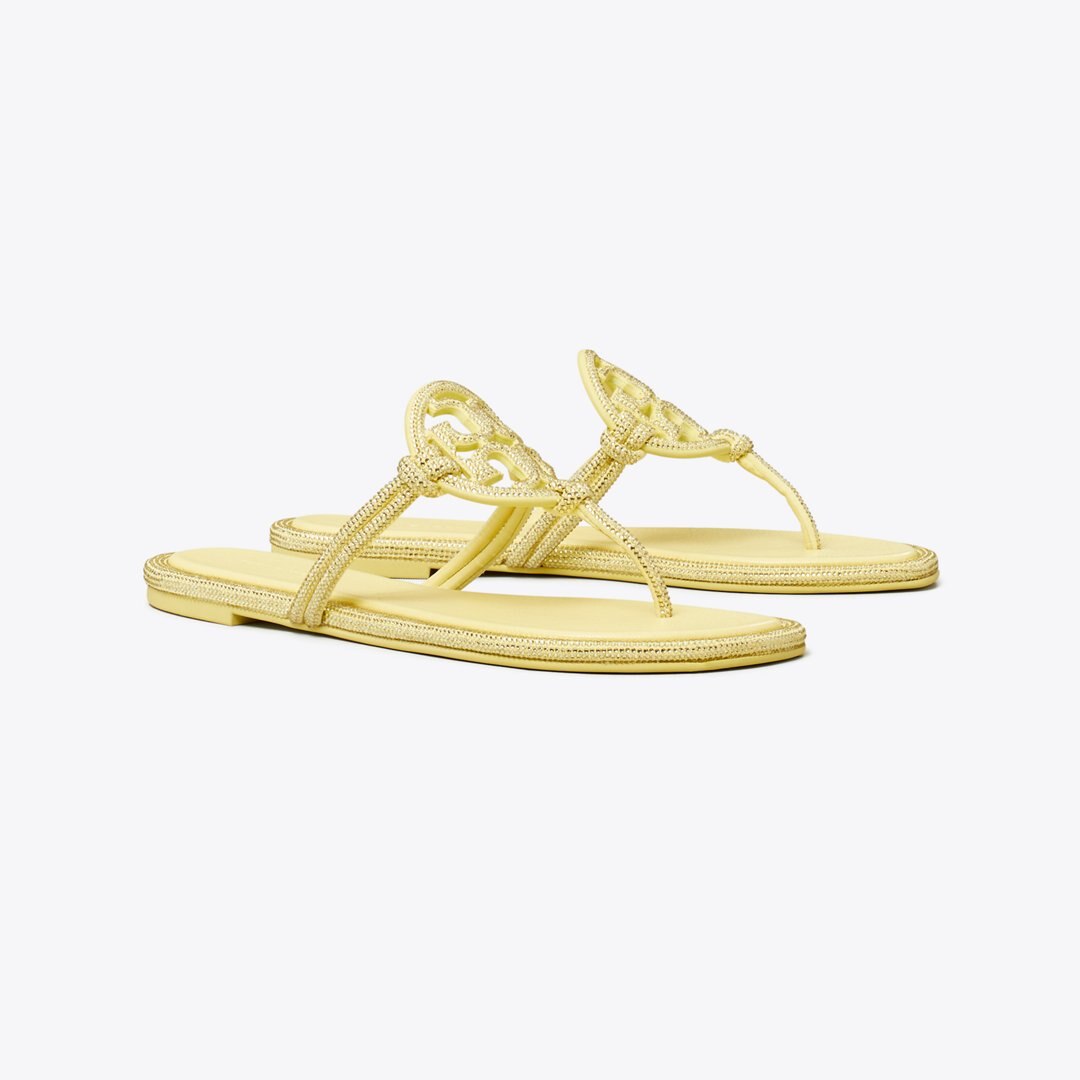Tory Burch Miller Pav Knotted Sandal MATTE SUN
