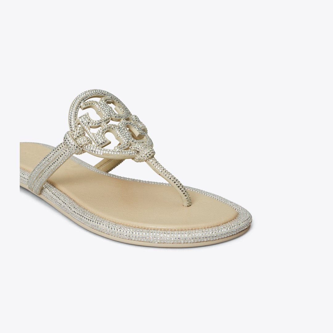 Tory Burch Miller Pav Knotted Sandal STONE GRAY